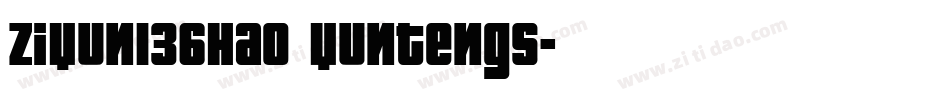 ziyun136hao yuntengs字体转换